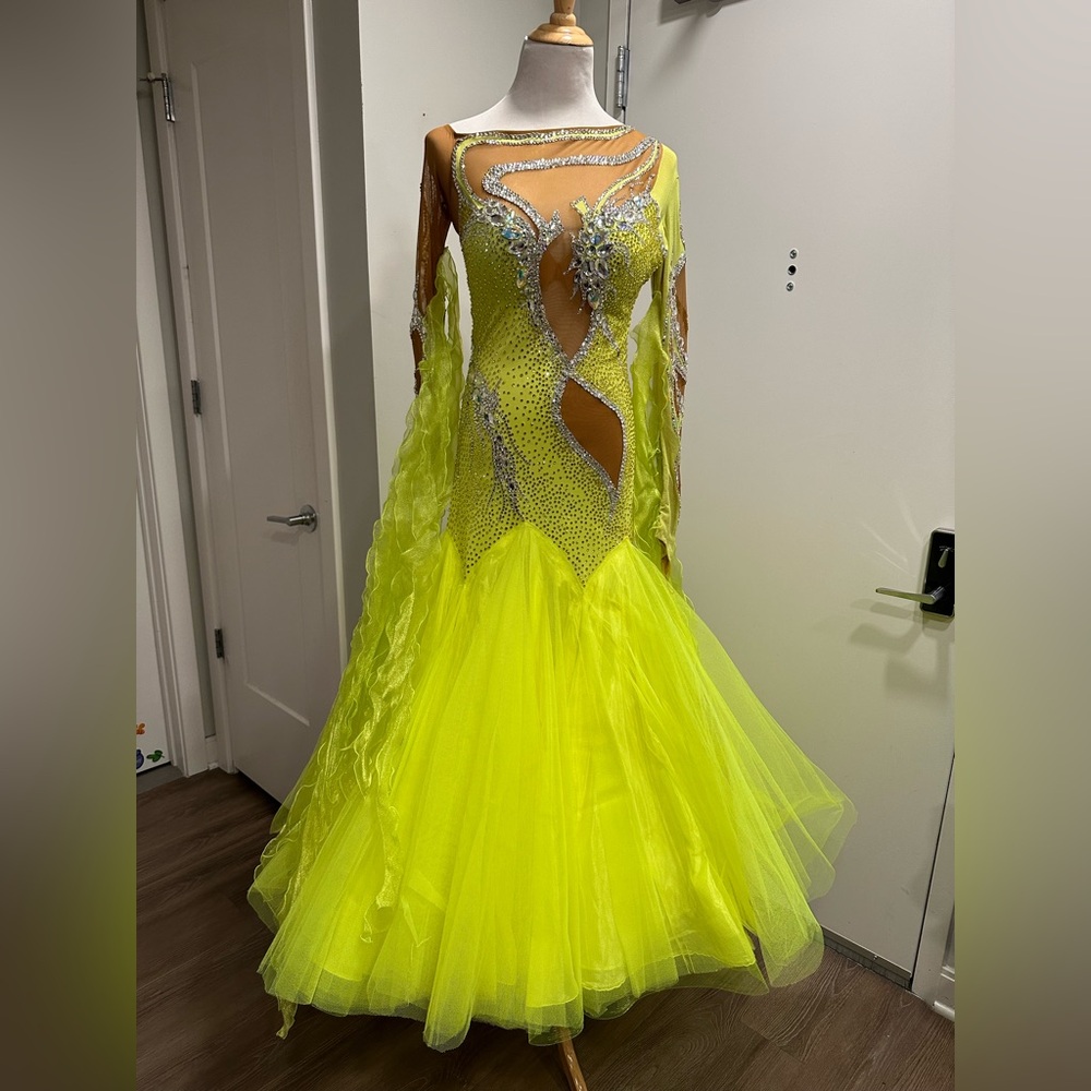 Swarovski crystals custom made , M/L , gown dress